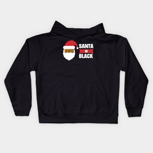 Funny Black Santa Claus Ethnic Kids Hoodie